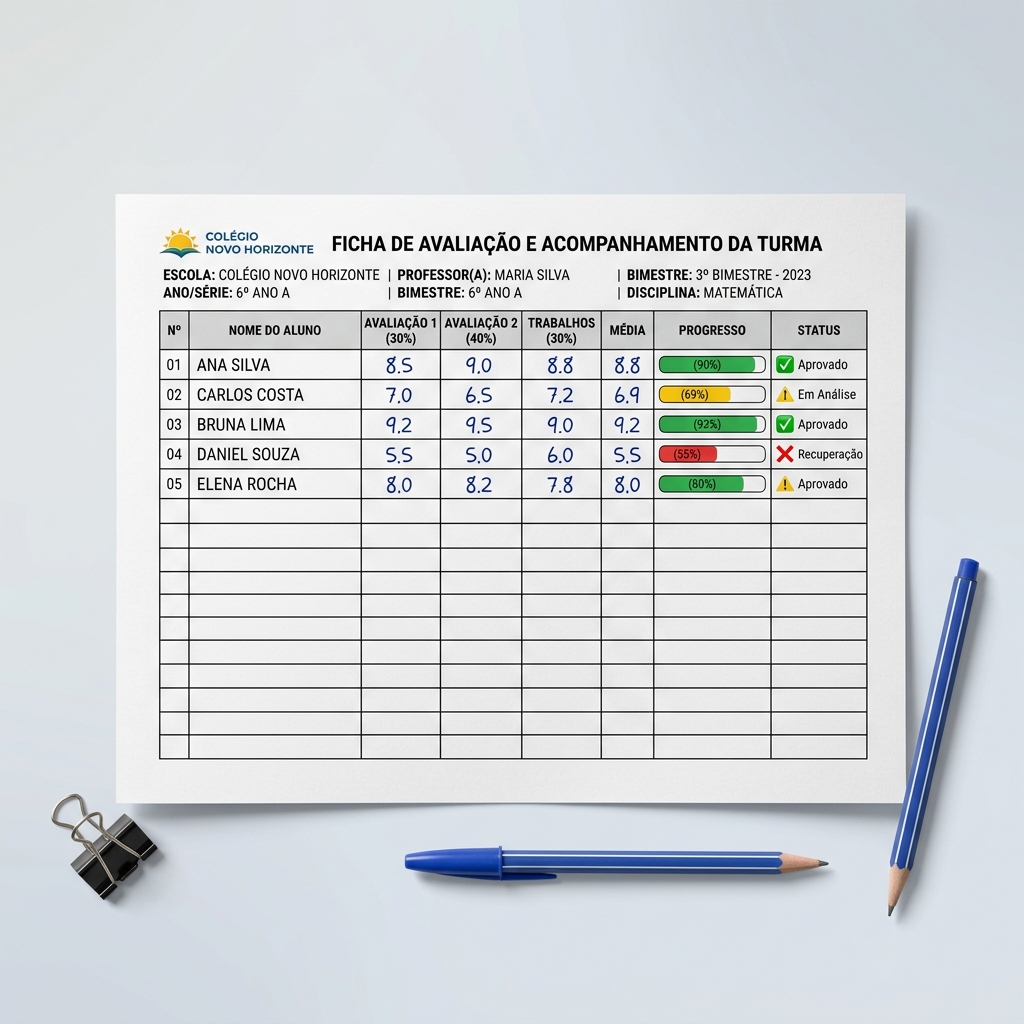 Ficha de Avaliação e Acompanhamento da Turma